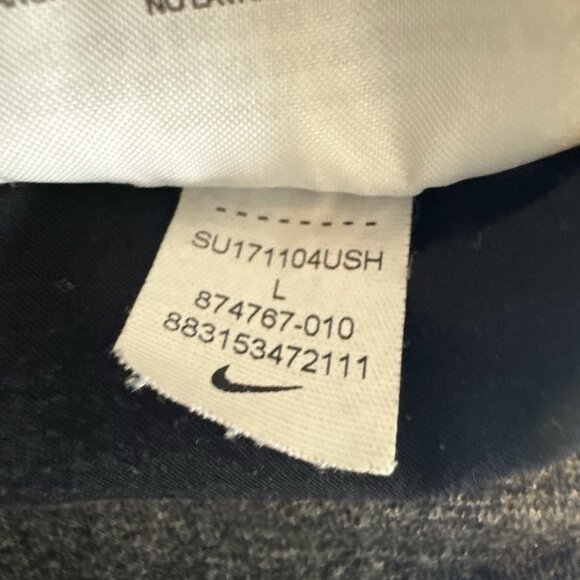 Nike Dri-Fit Women's Black Running Shorts Womens Large Two-Tone Black Gray - Picture 9 of 11